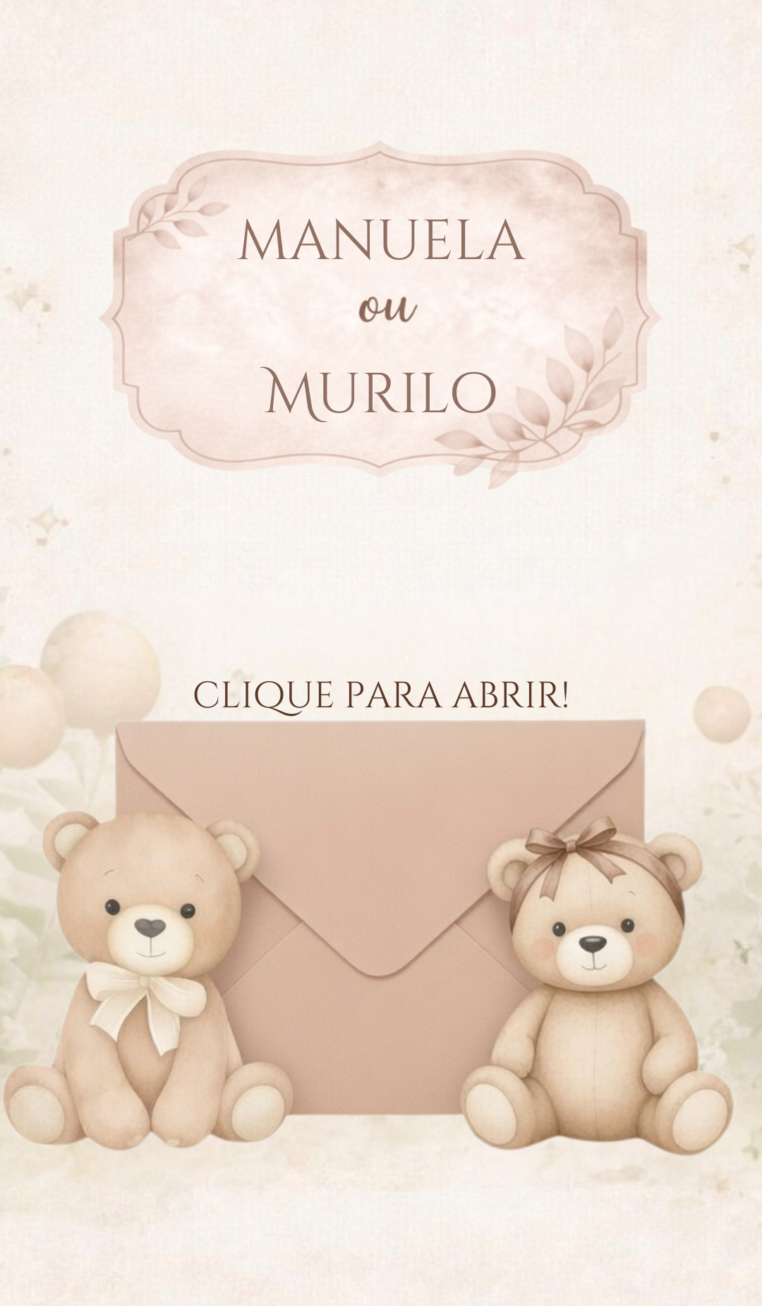 Capa do convite